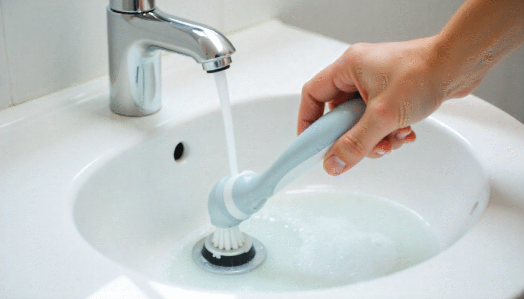 bathroom sink cleaner brush