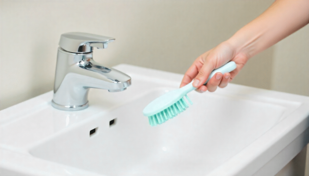 bathroom sink cleaner brush