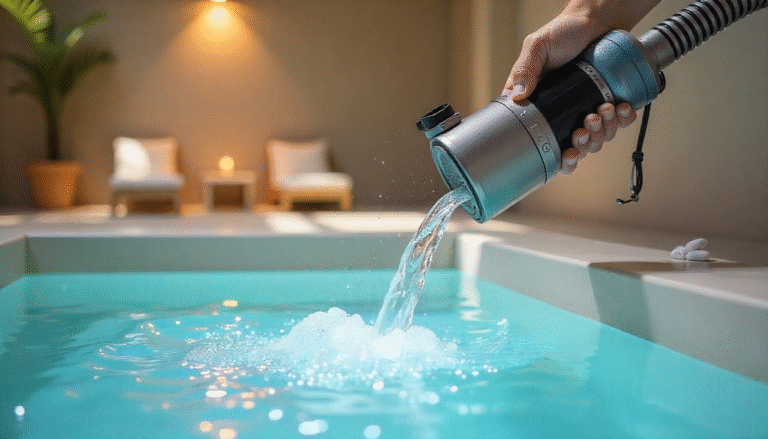 cleaning spa filter