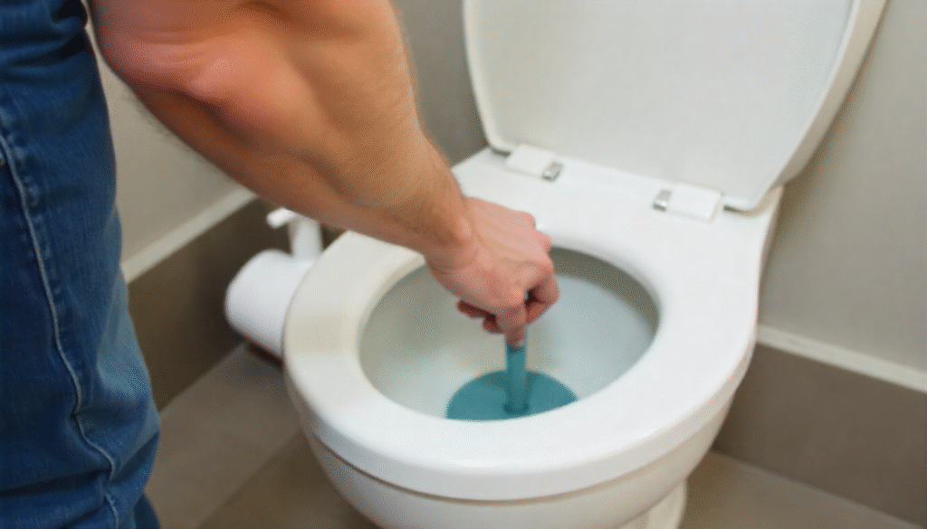 how to unclog toilet without plunger