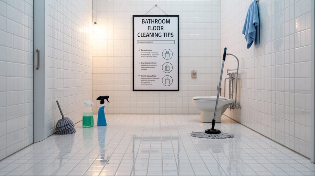 bathroom floor cleaning tips