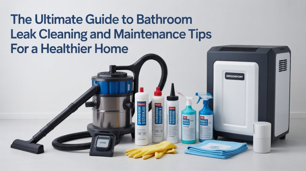 bathroom leak cleaning and maintenance tips
