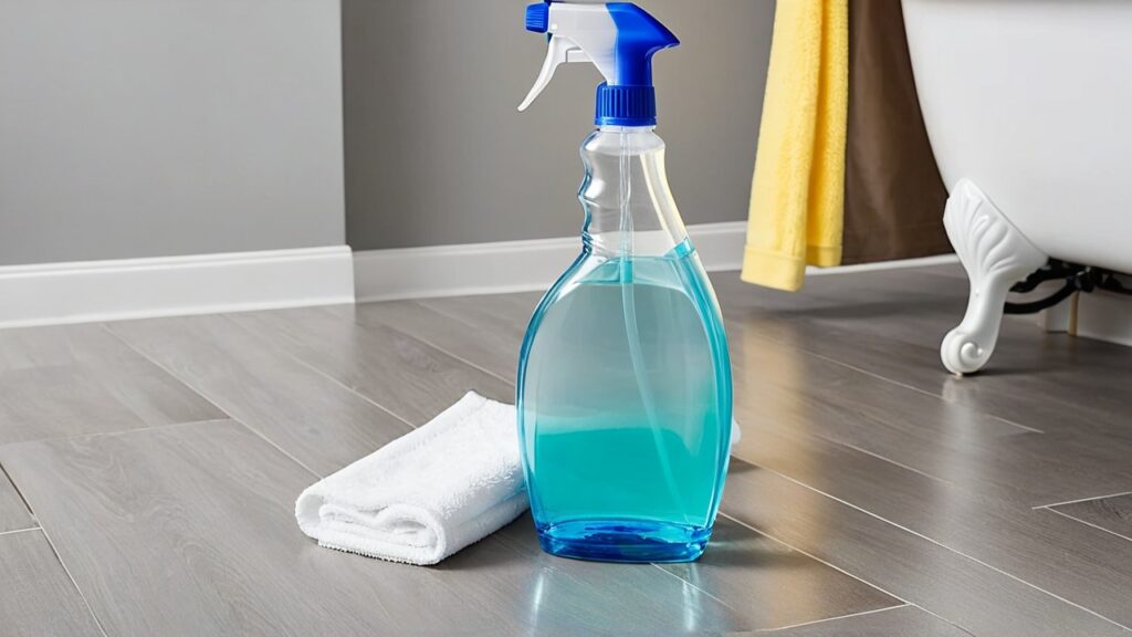 how to clean bathroom floor naturally