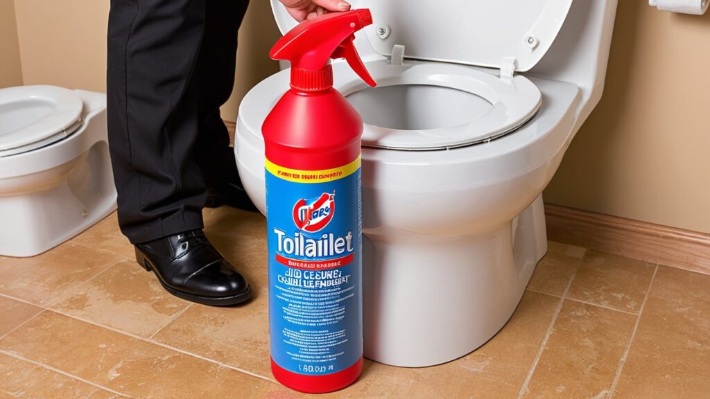 toilet cleaner liquid.