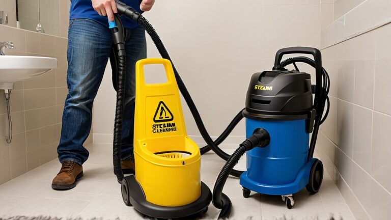 steam cleaning vs chemical bathroom cleaners.