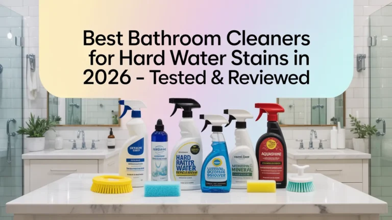best bathroom cleaners for hard water stains