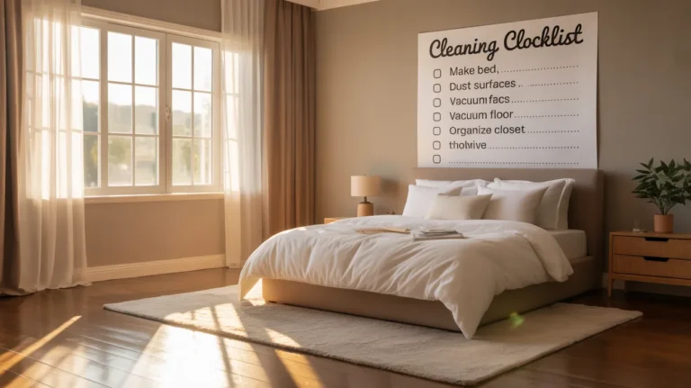 room cleaning checklist
