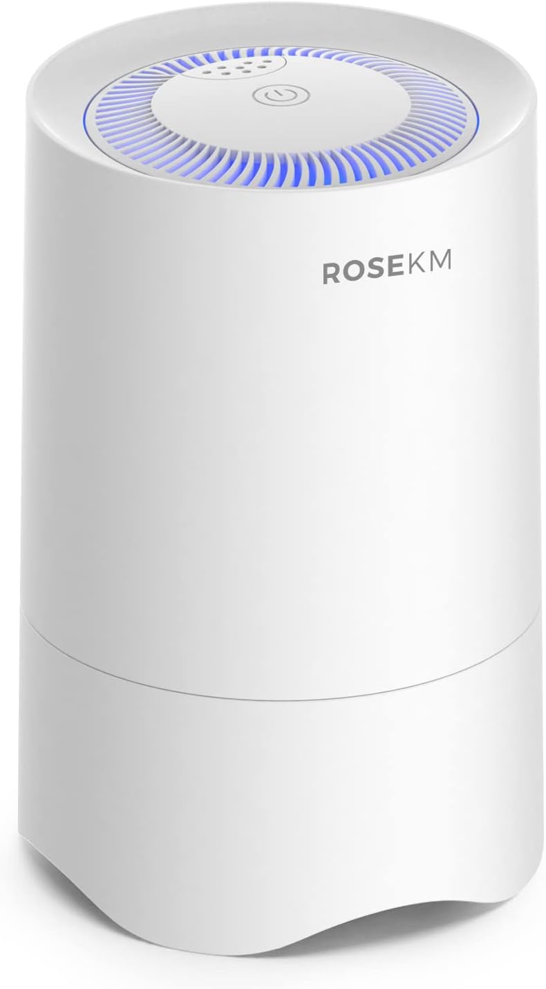 Rosekm Small Air Purifier for Home Bedroom