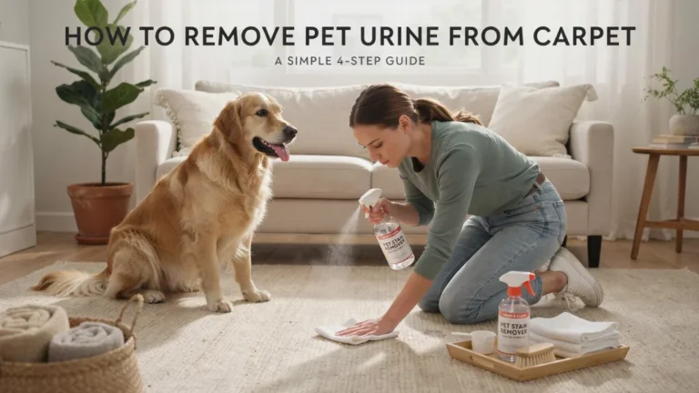 how to remove pet urine from carpet