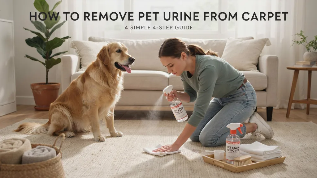 how to remove pet urine from carpet